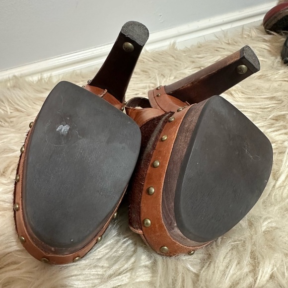 UGG Nicco Platform Peep Toe Slingback Sandal Calf Leather - Picture 5 of 5